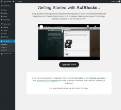 Page screenshot: Acf Blocks
