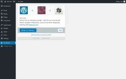 Page screenshot: Acf Blocks Dashboard ‹ Test site — WordPress