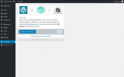 Page screenshot: Acf Blocks Dashboard ‹ Test site — WordPress