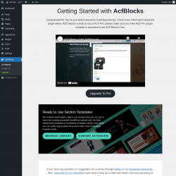 Page screenshot: Acf Blocks