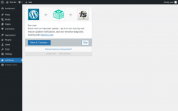 Page screenshot: Acf Blocks Dashboard ‹ Test site — WordPress