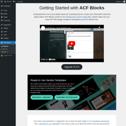 Page screenshot: ACF Blocks