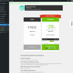 Page screenshot: ACF Blocks → Upgrade  ➤
