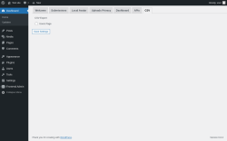 Page screenshot: Frontend Admin → CSV 