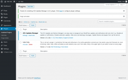 Page screenshot: Plugins ‹ Test site — WordPress