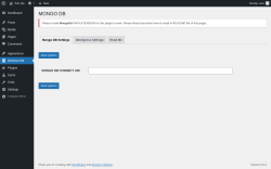 Page screenshot: MONGO DB