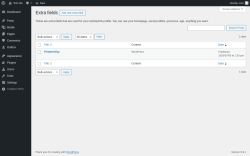 Page screenshot: Users → Extra Fields ⁂