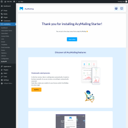 Page screenshot: AcyMailing → Go Pro 