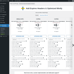 Page screenshot: AEH Speed Optimization &rarr; Upgrade&nbsp;&nbsp;➤