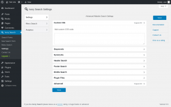Page screenshot: Ivory Search &rarr; Settings