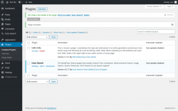 Page screenshot: Plugins &lsaquo; Test site &mdash; WordPress