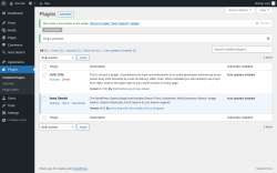 Page screenshot: Plugins &lsaquo; Test site &mdash; WordPress