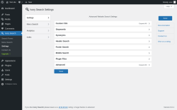 Page screenshot: Ivory Search &rarr; Settings