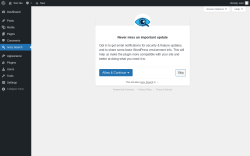 Page screenshot: Ivory Search &lsaquo; Test site &mdash; WordPress