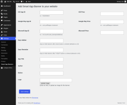 Page screenshot: Settings &rarr; Smart App Banners