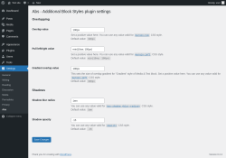 Page screenshot: Settings &rarr; Abs