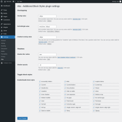 Page screenshot: Settings &rarr; Abs
