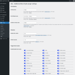 Page screenshot: Settings &rarr; Abs