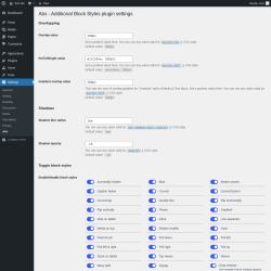 Page screenshot: Settings &rarr; Abs