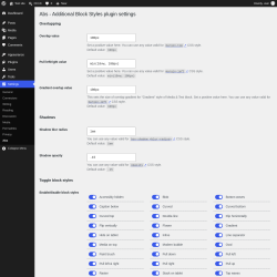 Page screenshot: Settings &rarr; Abs