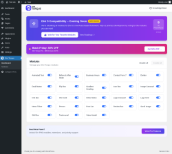 Page screenshot: Divi Torque &rarr; Modules