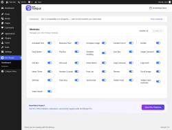 Page screenshot: Divi Torque &rarr; Modules