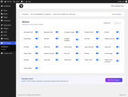 Page screenshot: Divi Torque &rarr; Modules
