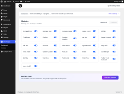 Page screenshot: Divi Torque &rarr; Modules