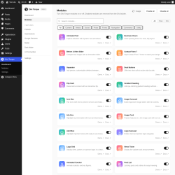 Page screenshot: Divi Torque &rarr; Modules