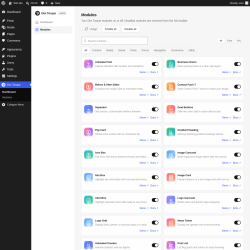 Page screenshot: Divi Torque &rarr; Modules