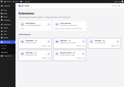 Page screenshot: Divi Torque &rarr; Extensions