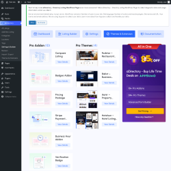 Page screenshot: aDirectory &rarr; Themes & Extensions