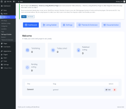 Page screenshot: aDirectory &rarr; Settings & Builder