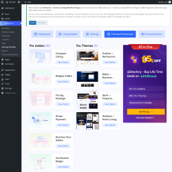 Page screenshot: aDirectory &rarr; Themes & Extensions