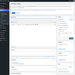 Page screenshot: aDirectory &rarr; Add New Listing