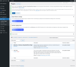 Page screenshot: Plugins &lsaquo; Test site &mdash; WordPress