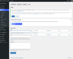 Page screenshot: aDirectory &rarr; All Listings &rarr; Tags