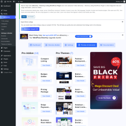 Page screenshot: aDirectory &rarr; Themes & Addons