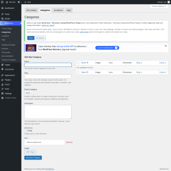 Page screenshot: aDirectory &rarr; All Listings &rarr; Categories
