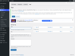 Page screenshot: aDirectory &rarr; All Listings &rarr; Tags