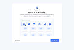Page screenshot: aDirectory Setup