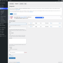 Page screenshot: aDirectory &rarr; All Listings &rarr; Categories