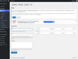 Page screenshot: aDirectory &rarr; All Listings &rarr; Tags