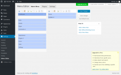 Page screenshot: Settings  &rarr; Menu Editor