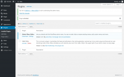 Page screenshot: Plugins &lsaquo; Test site &mdash; WordPress
