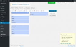 Page screenshot: Settings &rarr; Menu Editor