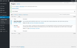 Page screenshot: Plugins &lsaquo; Test site &mdash; WordPress