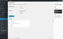 Page screenshot: Settings → Admin Quick Panel