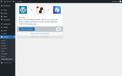 Page screenshot: Admin Quick Panel ‹ Test site — WordPress