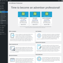 Page screenshot: AdRotate → Get AdRotate Pro